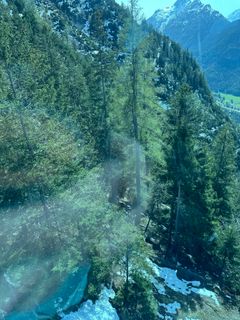 Photo de Rolf Mattes le long du parcours