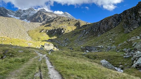 Photo de Katja Hechler le long du parcours