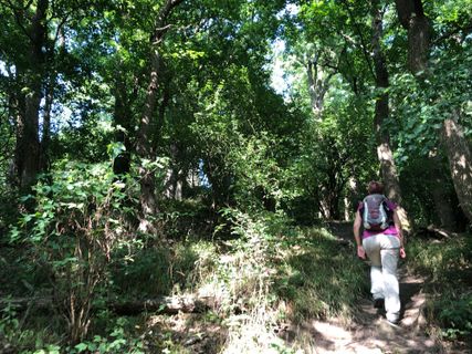 Photo de Christian Kakuska le long du parcours