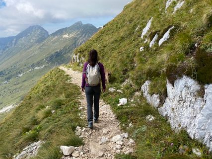 Foto de Fabio Infanti a lo largo del recorrido