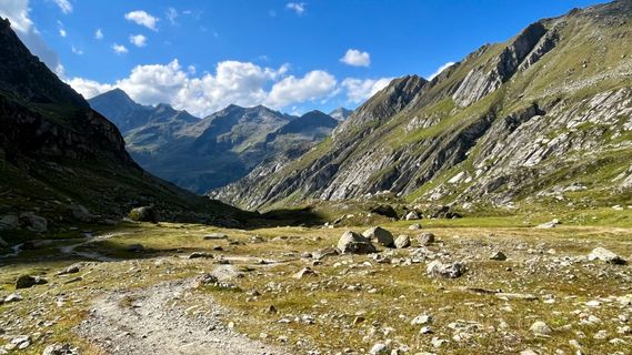 Photo de Katja Hechler le long du parcours