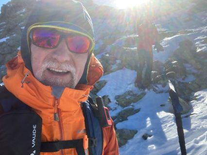 Photo de Mauro Stefanoni le long du parcours