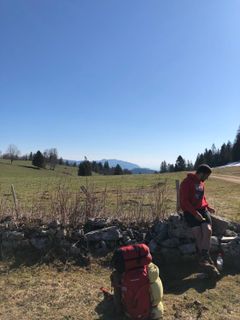 Foto de Jan Nyffenegger a lo largo del recorrido