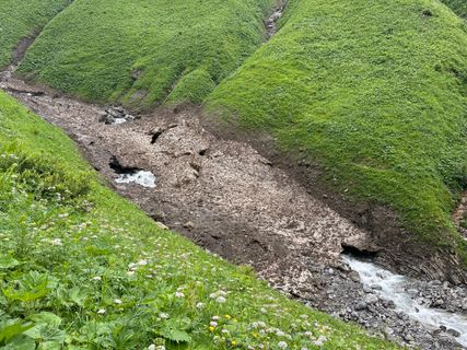Photo de Norbert Herbig le long du parcours