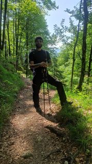 Foto von Michael entlang der Tour