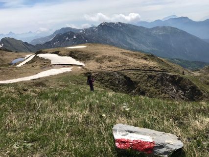Photo de Fabio Infanti le long du parcours