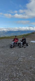 Photo de Harald le long du parcours