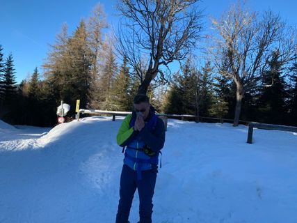 Photo de Sven Reiter le long du parcours