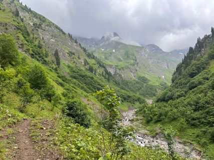 Photo de Norbert Herbig le long du parcours