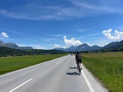 Foto de Helmut Schuchter a lo largo del recorrido