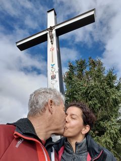 Photo de Harald le long du parcours