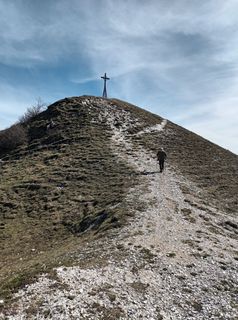 Photo de Gabriele Cucchi le long du parcours
