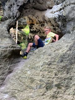 Foto von Evelin Wagner entlang der Tour