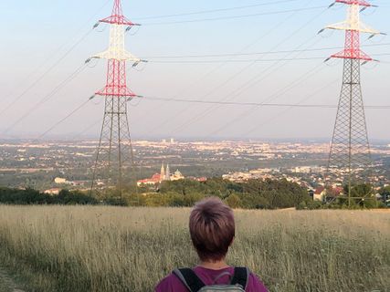 Zdjęcie z Christian Kakuska wzdłuż trasy