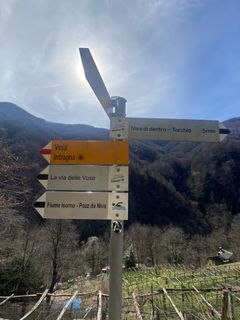 Foto von Cinzia entlang der Tour