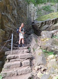 Zdjęcie z Jaap Rozeboom wzdłuż trasy