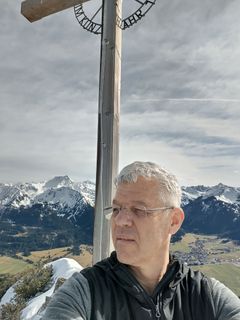 Foto von Harald entlang der Tour