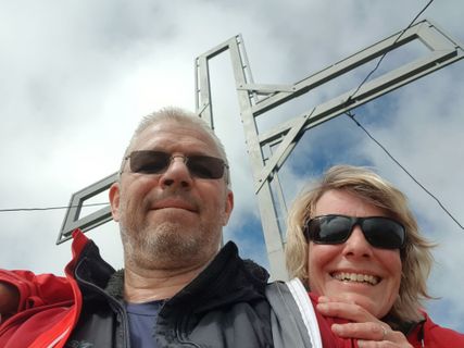 Photo de Harald le long du parcours