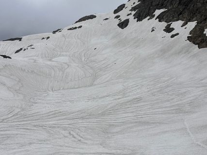 Photo de Norbert Herbig le long du parcours