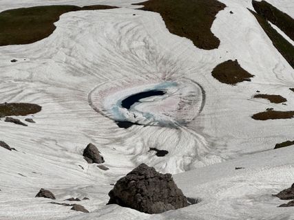 Photo de Norbert Herbig le long du parcours