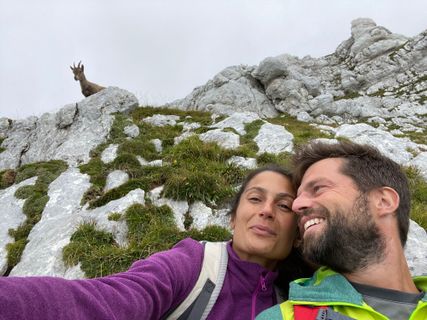 Foto de Fabio Infanti a lo largo del recorrido