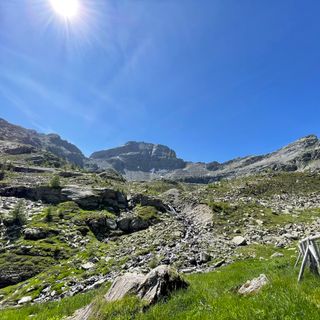 Photo de Luca Bonzani le long du parcours