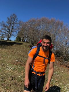 Foto de Jan Nyffenegger a lo largo del recorrido