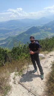 Foto von Michael entlang der Tour
