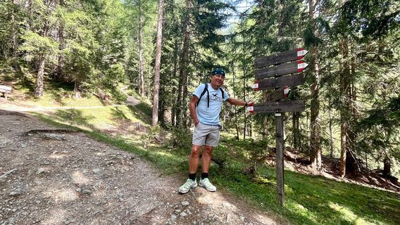 Foto de Katja Hechler a lo largo del recorrido