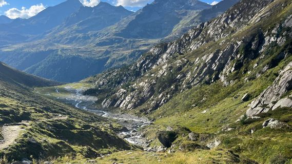 Photo de Katja Hechler le long du parcours