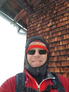 Photo de Harald le long du parcours