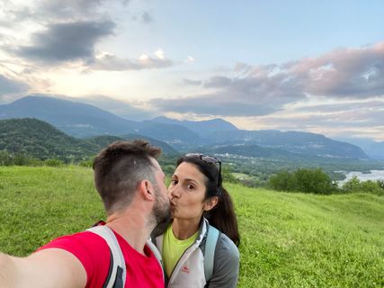 Photo de Fabio Infanti le long du parcours