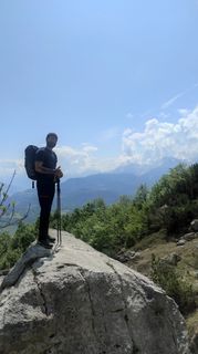 Foto von Michael entlang der Tour