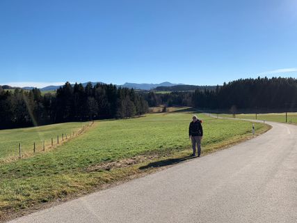 Photo de Kerstin Müller le long du parcours