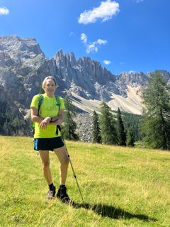 Foto de Jürgen Plischke a lo largo del recorrido