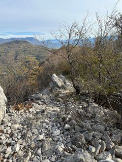 Foto de Fabio Infanti a lo largo del recorrido