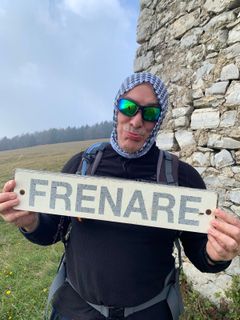 Photo de Ugo Rocca le long du parcours
