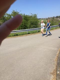 Fotografia z Allan Erjavec na trase