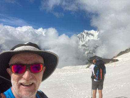 Foto de Mauro Stefanoni a lo largo del recorrido