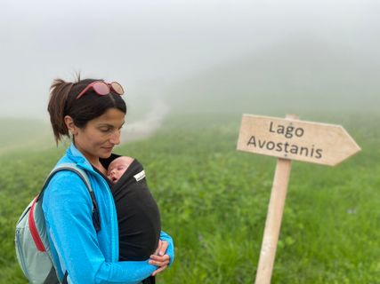 Photo de Fabio Infanti le long du parcours