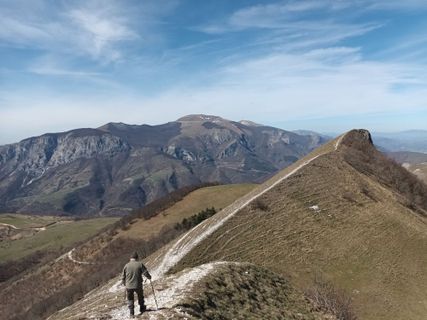 Photo de Gabriele Cucchi le long du parcours