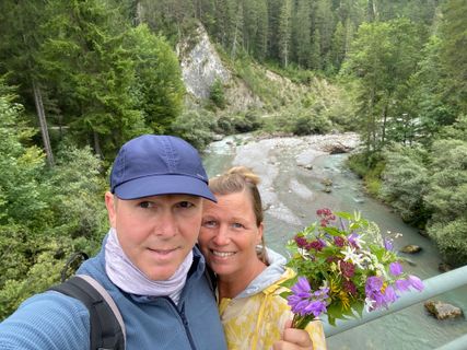 Foto von Dirk und Sandra entlang der Tour