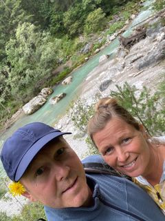 Foto von Dirk und Sandra entlang der Tour