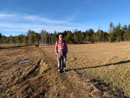 Photo de Kerstin Müller le long du parcours