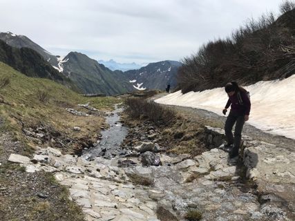 Photo de Fabio Infanti le long du parcours