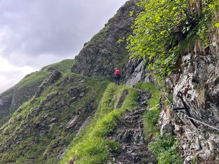 Photo de Norbert Herbig le long du parcours