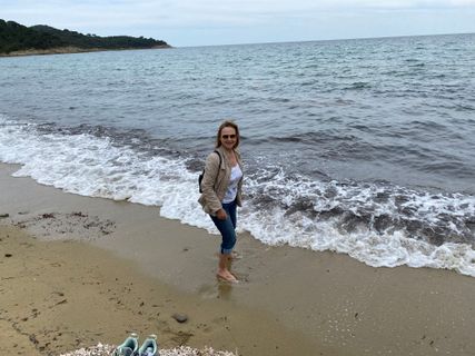 Photo de Tanja Wiese le long du parcours