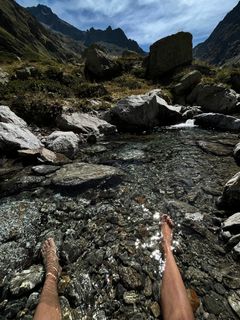 Foto von Toni Lerda entlang der Tour