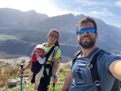 Foto von Fabio Infanti entlang der Tour