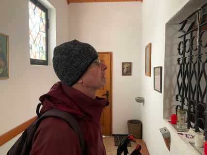 Photo de Sven Reiter le long du parcours